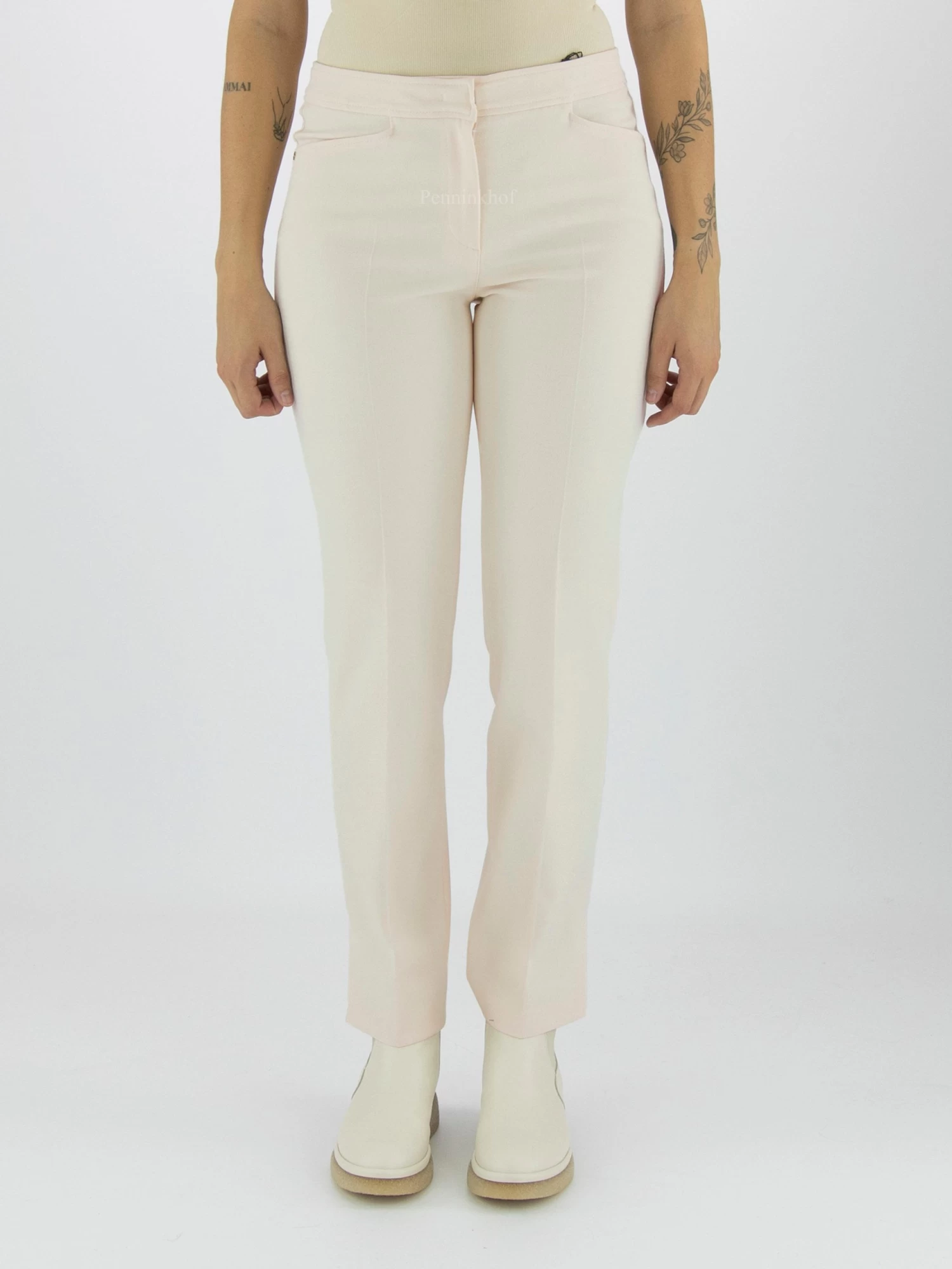 Marc Cain VC 81.42 W09 Pantalons Roomwit 4 Marc Cain VC 81.42 W09 Pantalons Roomwit - Afbeelding 2