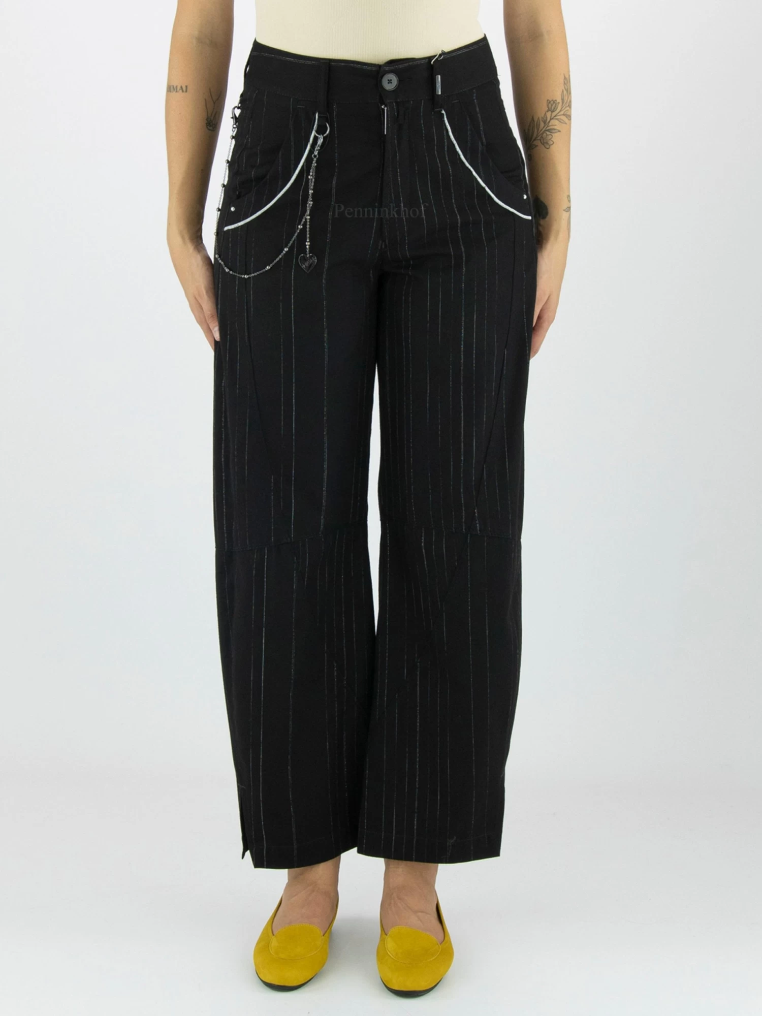 High ABOUT-TURN 702831 Pantalons Zwart 4 High ABOUT-TURN 702831 Pantalons Zwart - Afbeelding 2