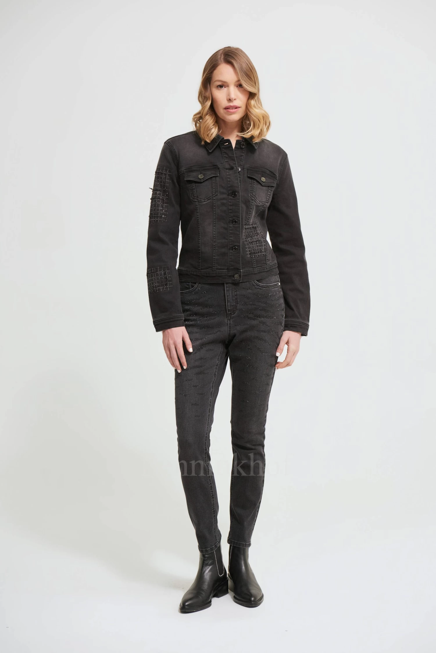 Joseph Ribkoff 213901 Jeans Grijs 7 Joseph Ribkoff 213901 Jeans Grijs - Afbeelding 5