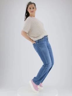 Cambio PARIS STRAIGHT LONG 9182 0031-04 Jeans Blauw -Joseph Ribkoff Winkel 104000567 6