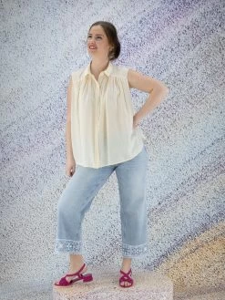 Cambio CELIA 9175-0021-13 Jeans Blauw -Joseph Ribkoff Winkel 104000650 7