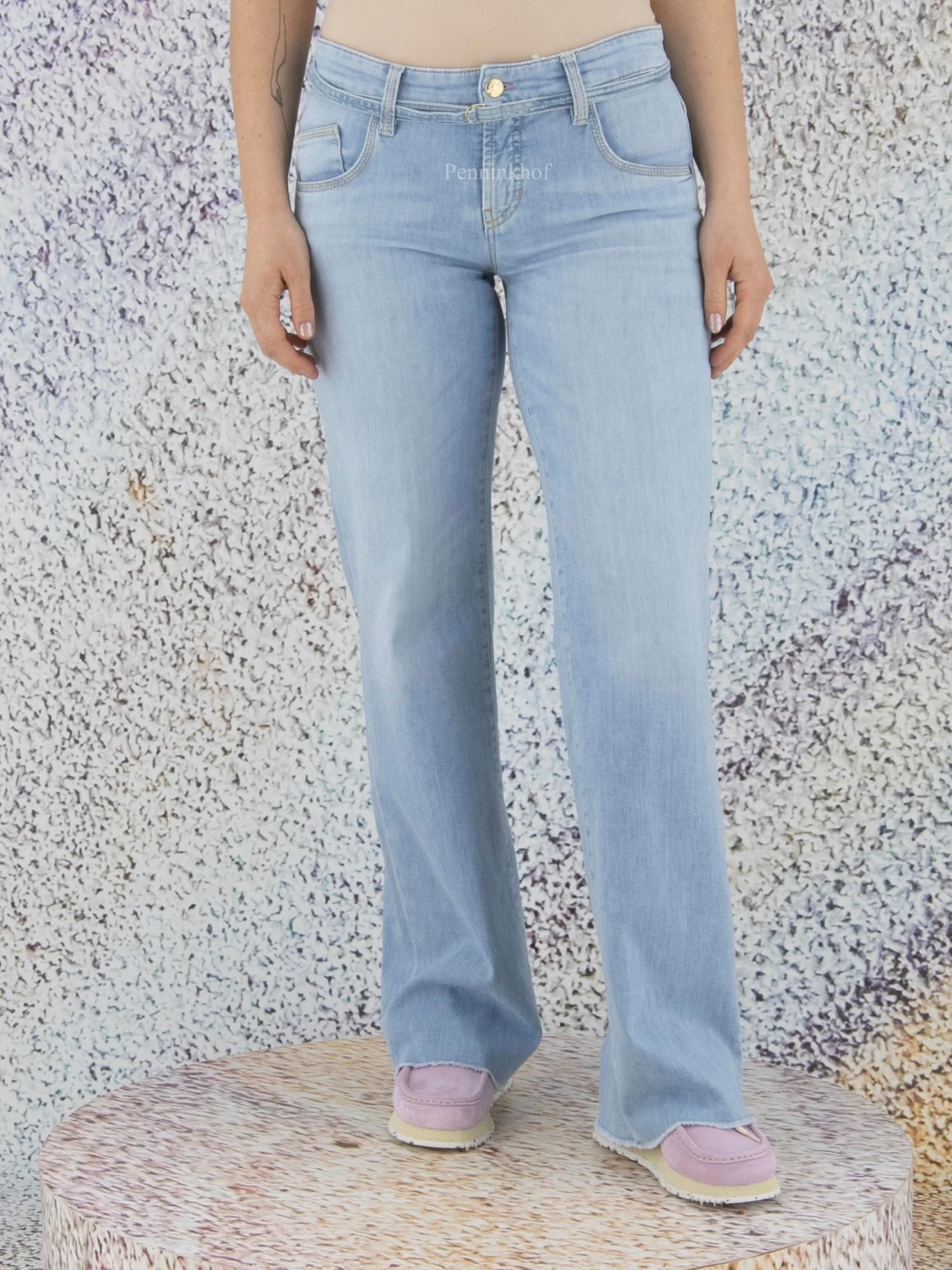 Cambio TESS WIDE LEG 9150-0014-04 Jeans Blauw 4 Cambio TESS WIDE LEG 9150-0014-04 Jeans Blauw - Afbeelding 2