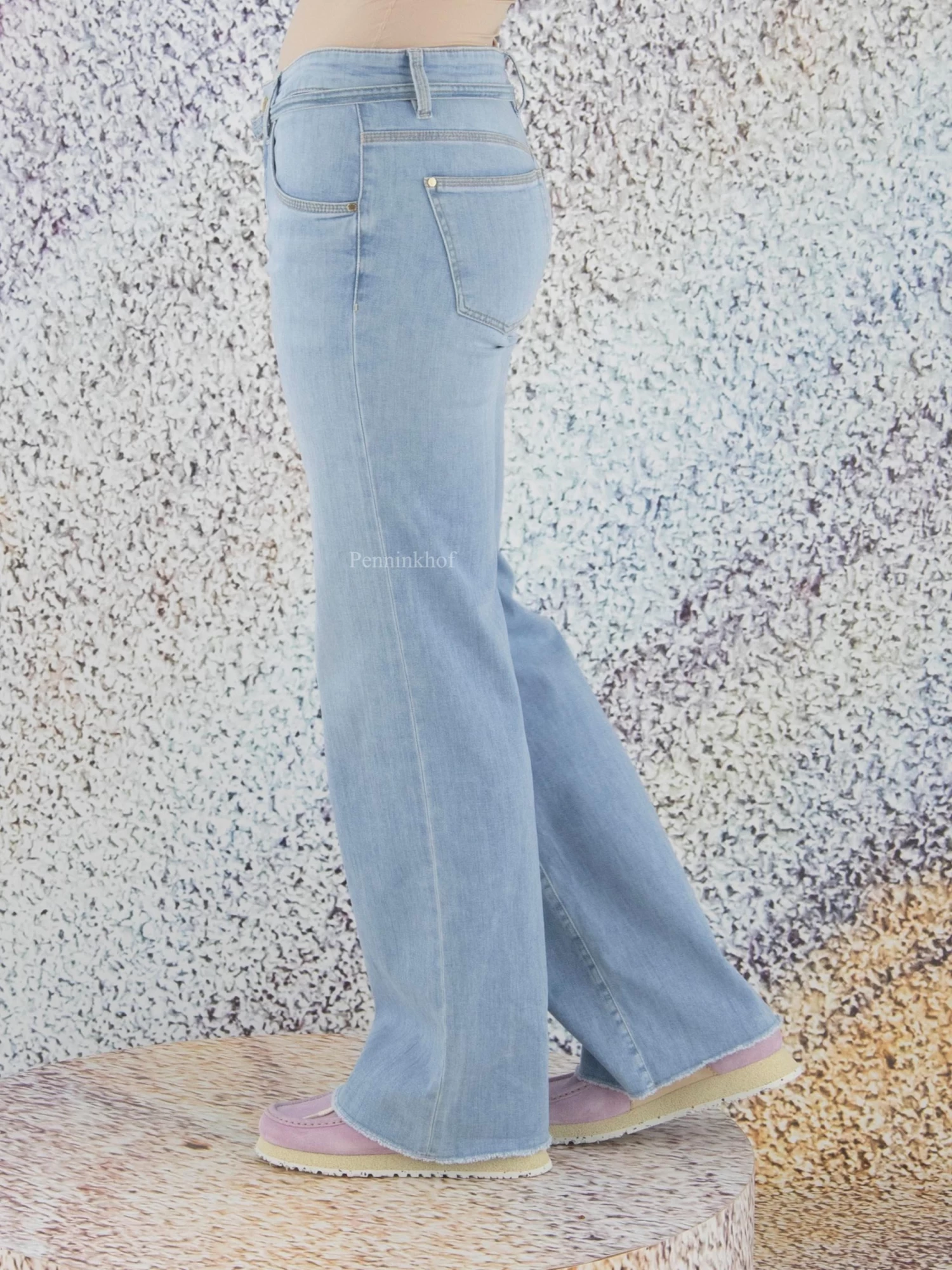 Cambio TESS WIDE LEG 9150-0014-04 Jeans Blauw 5 Cambio TESS WIDE LEG 9150-0014-04 Jeans Blauw - Afbeelding 3