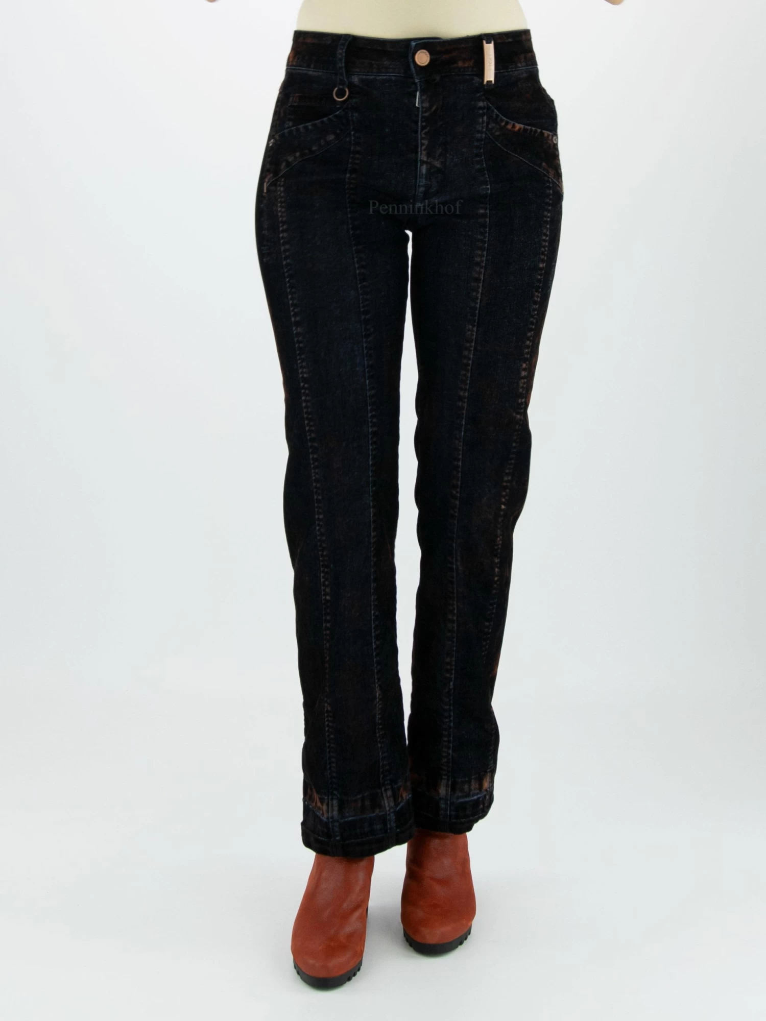 High INTERUPT 702808 Jeans Bruin 4 High INTERUPT 702808 Jeans Bruin - Afbeelding 2