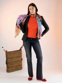 Cambio PARIS FLARED 9268 0012-28 Jeans Zwart -Joseph Ribkoff Winkel 104000686 6