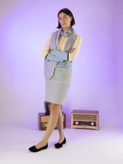 Marc Cain VC 71.16 J04 Rokken Blauw 16 Marc Cain VC 71.16 J04 Rokken Blauw -Joseph Ribkoff Winkel 120000818 6