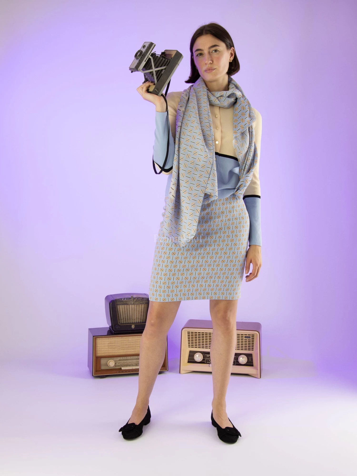 Marc Cain VC 71.16 J04 Rokken Blauw 9 Marc Cain VC 71.16 J04 Rokken Blauw - Afbeelding 7