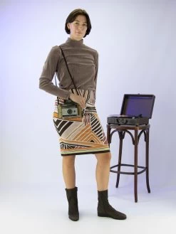 Marc Cain VC 71.02 M31 Rokken Oranje -Joseph Ribkoff Winkel 120000820 6