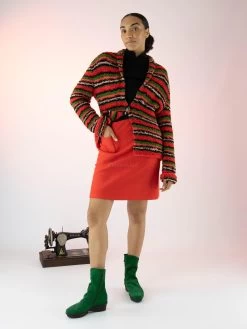 Marc Cain VC 71.22 J30 Rokken Rood -Joseph Ribkoff Winkel 120000849 6