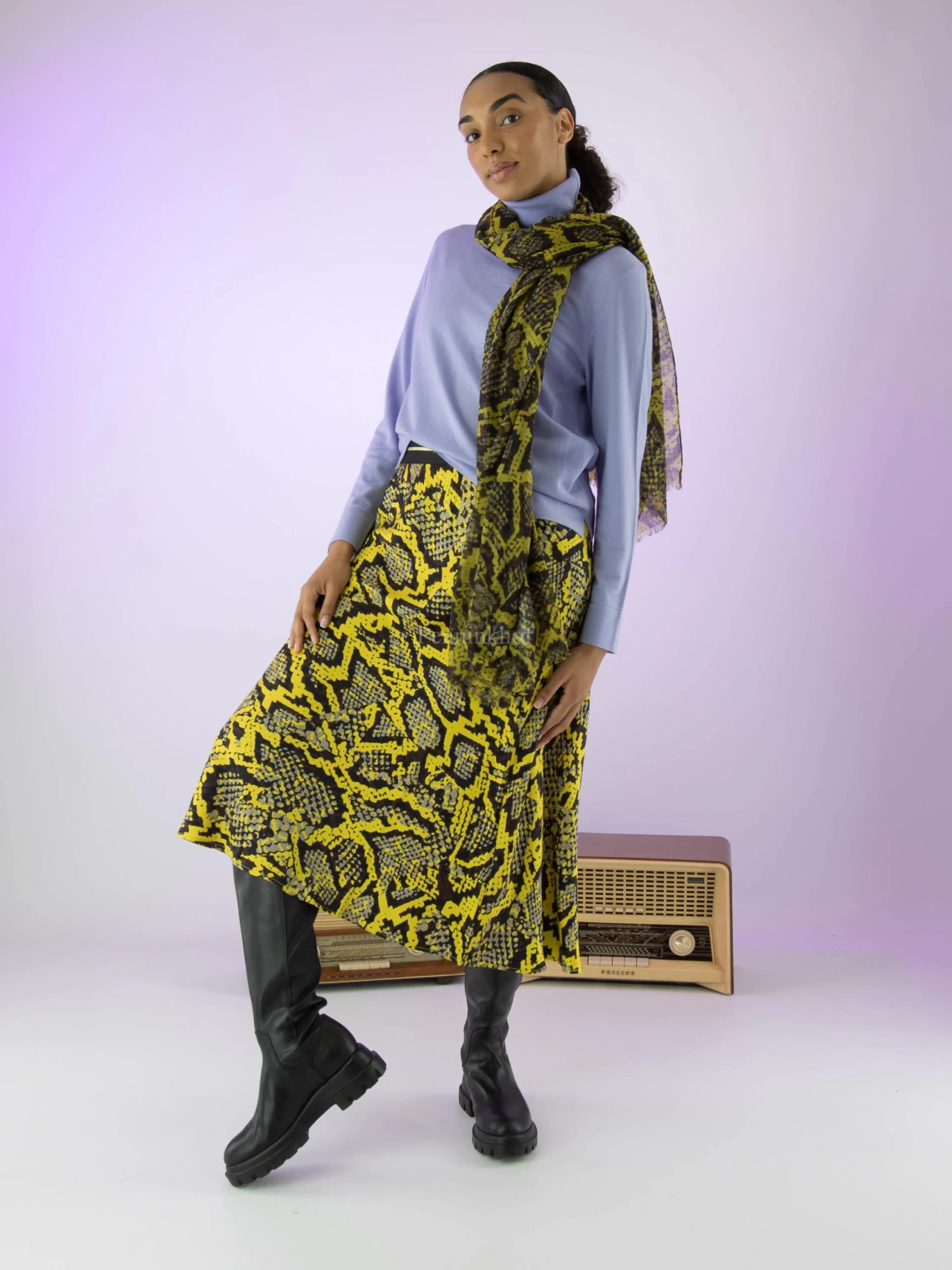 Marc Cain VS 71.10 W75 Rokken Geel 8 Marc Cain VS 71.10 W75 Rokken Geel - Afbeelding 6