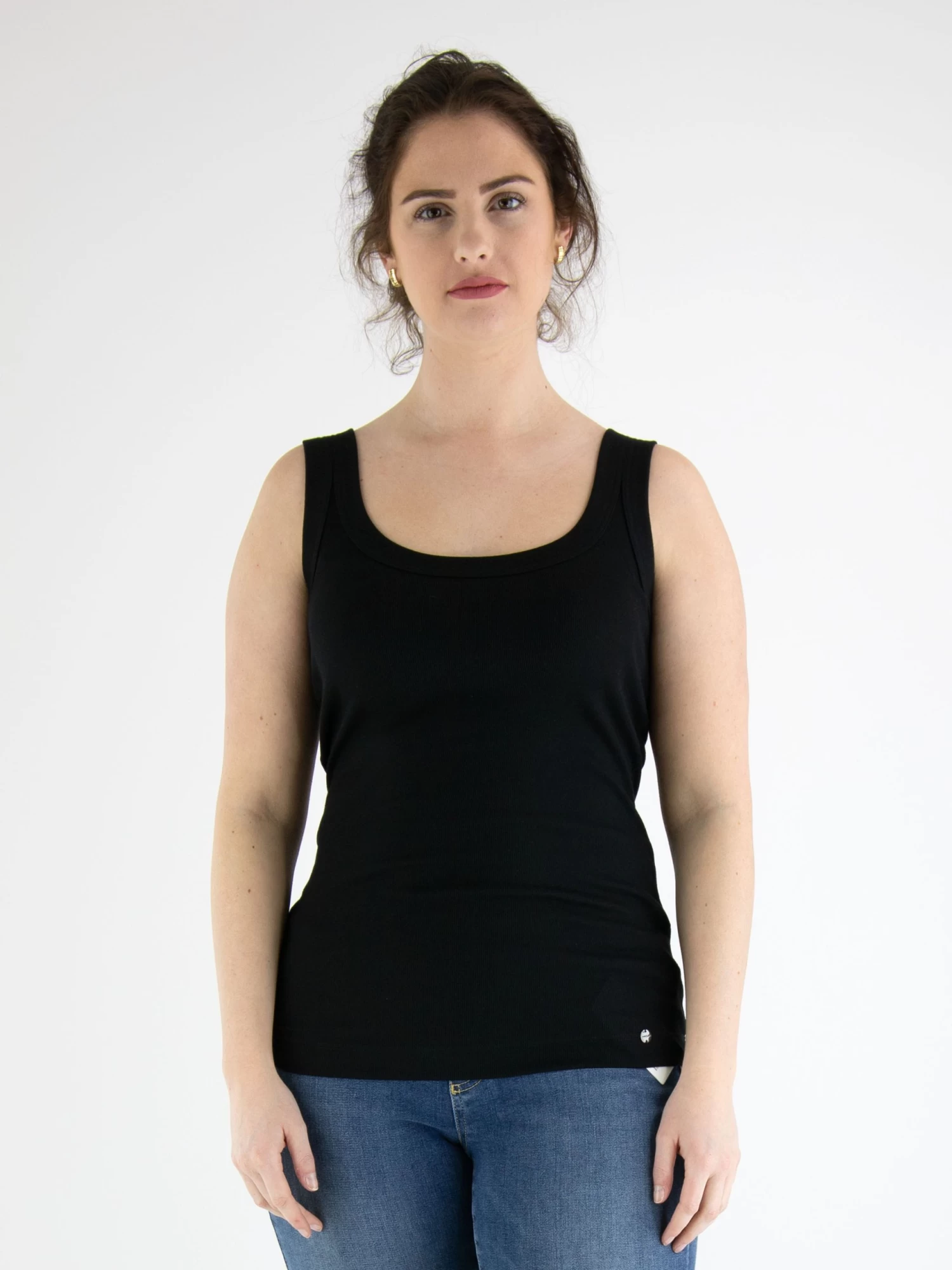 Marc Cain +E61.25 J50 Tops Zwart 4 Marc Cain +E61.25 J50 Tops Zwart - Afbeelding 2