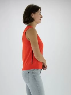 Marc Cain VS 61.01 M80 Tops Oranje -Joseph Ribkoff Winkel 130000831 4