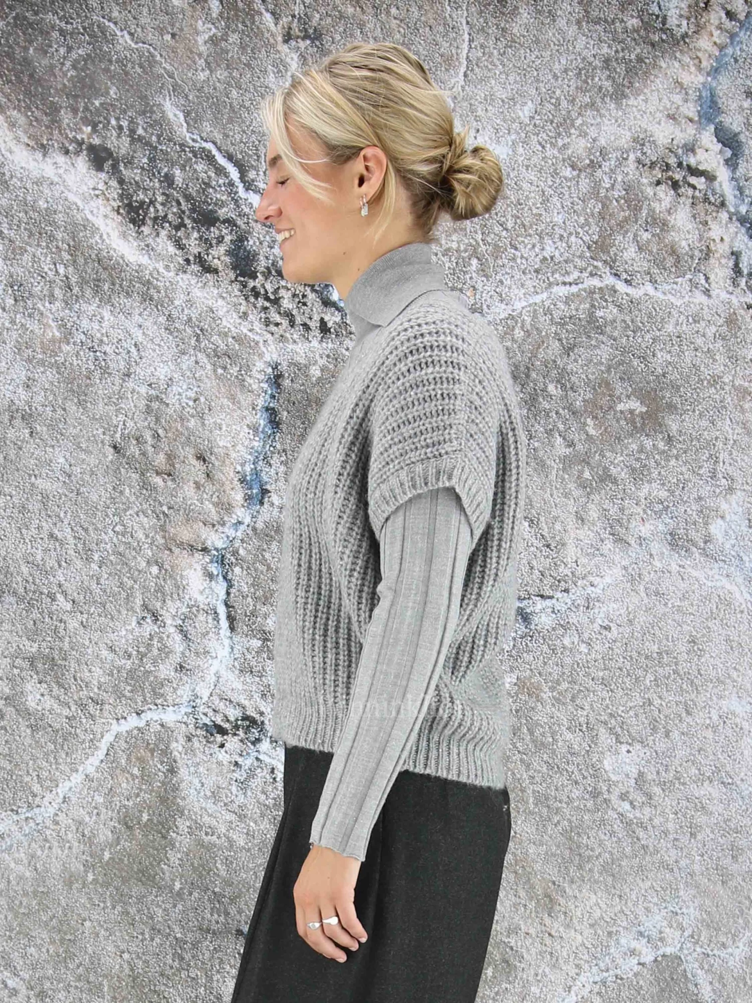 Peserico S99742F03-09153 Tops Grijs 6 Peserico S99742F03-09153 Tops Grijs - Afbeelding 4