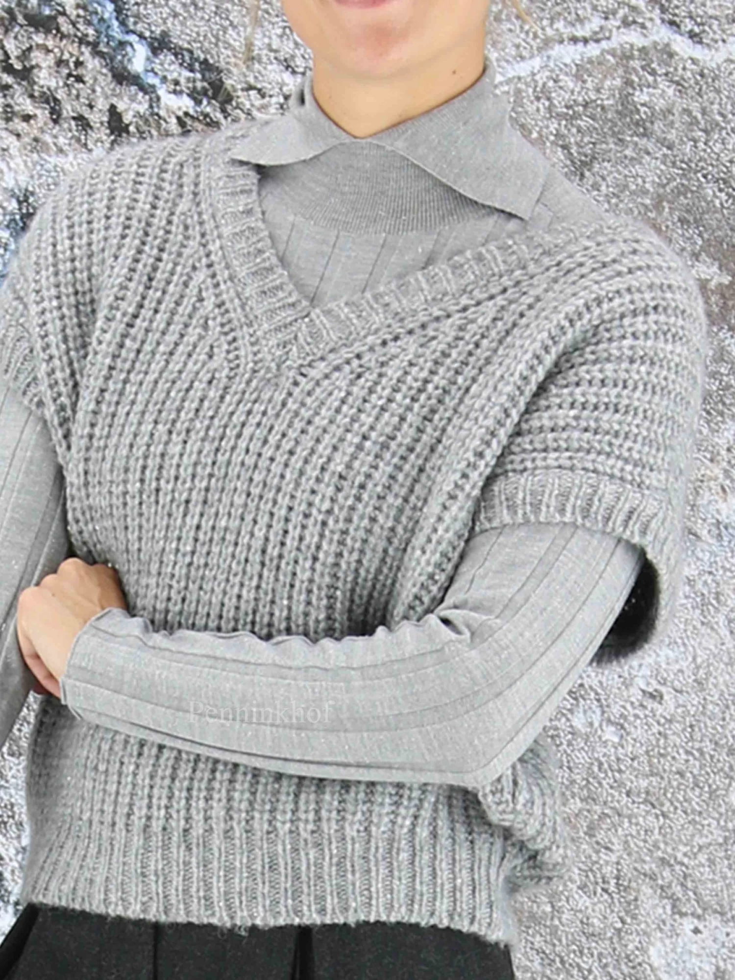 Peserico S99742F03-09153 Tops Grijs 11 Peserico S99742F03-09153 Tops Grijs - Afbeelding 9