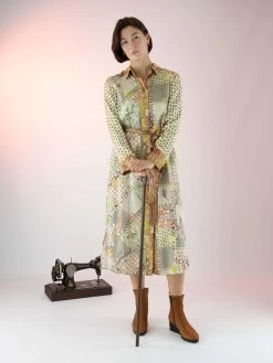 Marc Cain VC 21.26 W24 Jurken Groen -Joseph Ribkoff Winkel 160100691 6