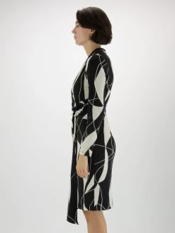 Joseph Ribkoff 233104 Jurken Zwart -Joseph Ribkoff Winkel 160100721 3