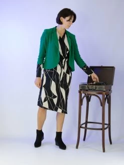 Joseph Ribkoff 233104 Jurken Zwart -Joseph Ribkoff Winkel 160100721 7