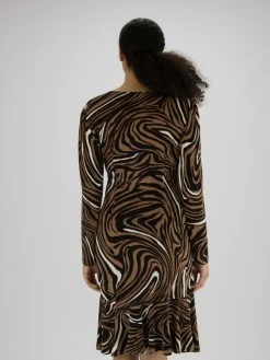 Joseph Ribkoff 233221 Jurken Bruin -Joseph Ribkoff Winkel 160100722 4