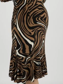 Joseph Ribkoff 233221 Jurken Bruin -Joseph Ribkoff Winkel 160100722 9