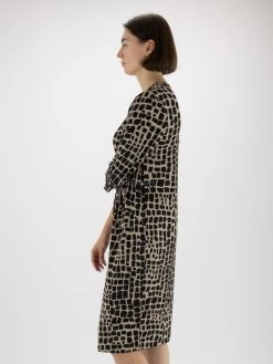 Joseph Ribkoff 233073 Jurken Taupe -Joseph Ribkoff Winkel 160100723 3