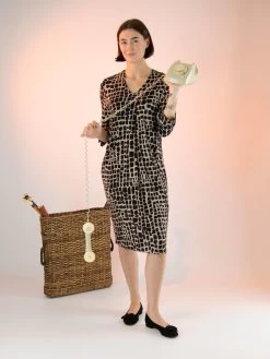 Joseph Ribkoff 233073 Jurken Taupe -Joseph Ribkoff Winkel 160100723 7